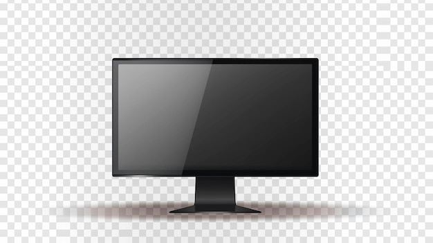 Фото Телевизор с плоским экраном на прозрачном фоне