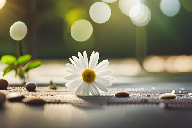 写真 晴れた日の太陽の下の花