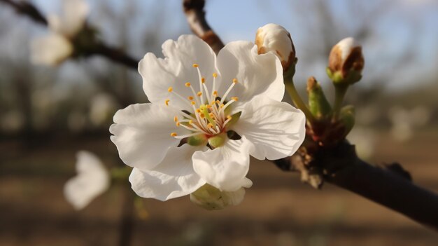 写真 春の木に咲く花