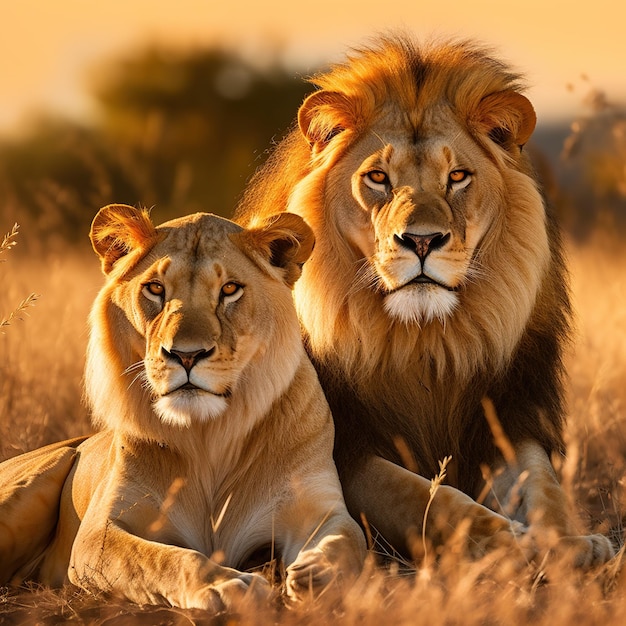 A_fullbodyed_lion_couple_on_the_savannah_f