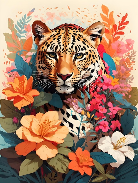 A_generative_AI_illustration_of_a_leopard_in