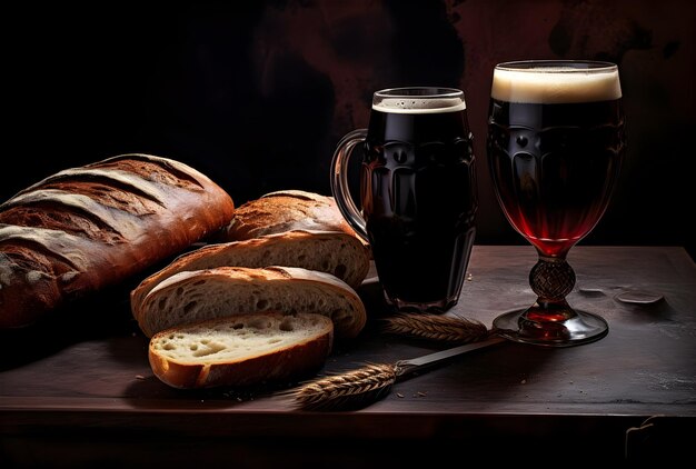 a_glass_of_beer_with_wheat_bread_in_the_style_of_dark