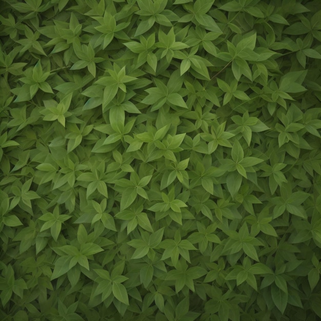 Фото Зеленый фон с кучей зеленых листьев, которые прорастают из растения.