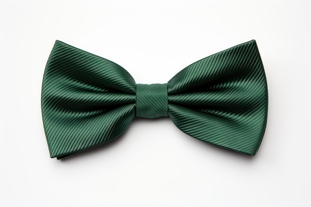 Фото Зеленый галстук на белом фоне