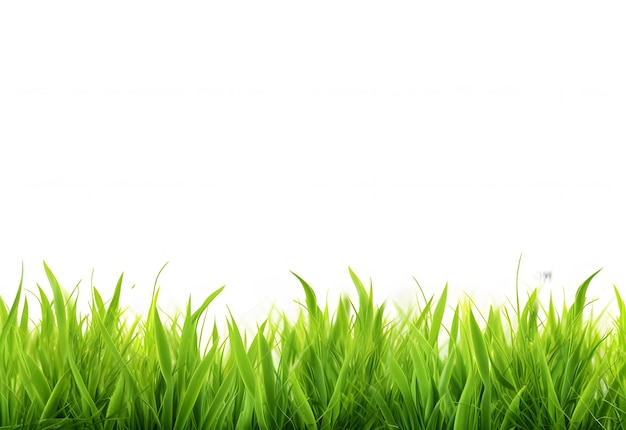 사진 a green grass with a white background