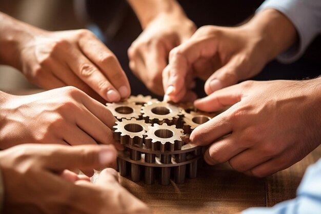 사진 직장에서의 그룹 회의