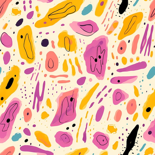 A_hand_drawn_colorful_pattern_with_different_designs