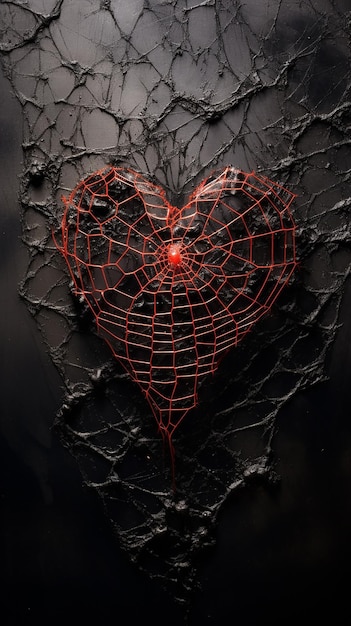 A_heart_made_out_of_spider_webs