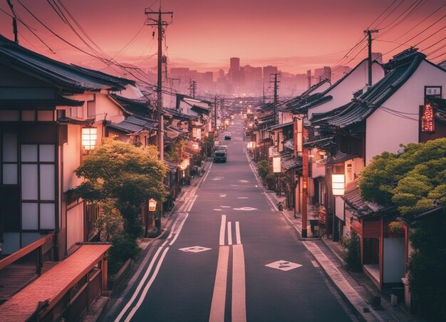 写真 日本の街景の風景