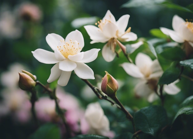 写真 ジャスミンの花の庭