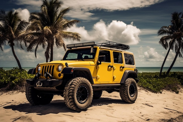 Фото Убег на пляже jeep39s