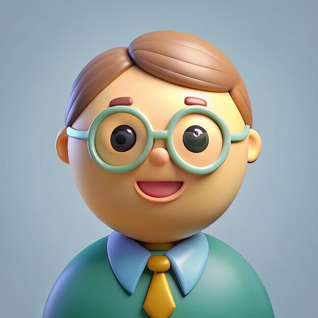 Фото a lego figure with glasses and a tie with a tie on it