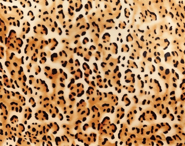 Фото Ткань с леопардовым принтом на бежевом фоне