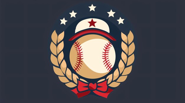 사진 챔피언십 야구 소프트볼 팀 클럽의 로고 템플릿