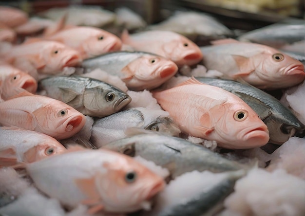 写真 アイが生み出した新鮮な魚がたくさんあります