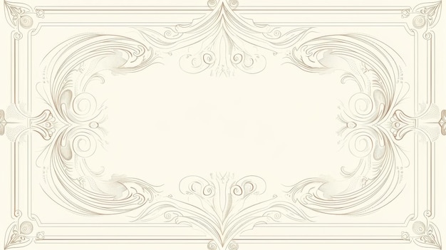 Фото Роскошный классический антикварный дизайн в стиле модерн с серой линией и рамкой на белом фоне идеально подходит для гала и грандиозных открытий