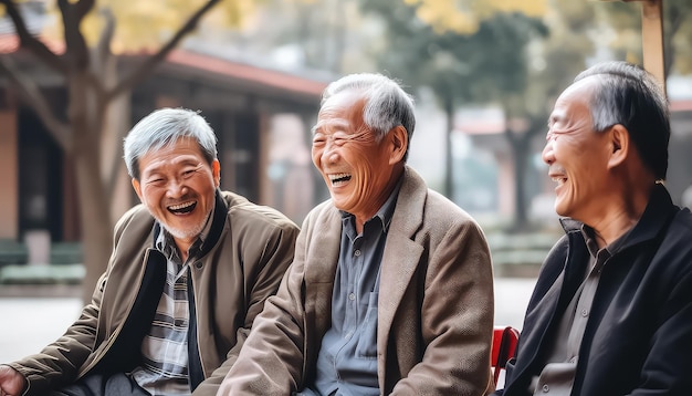 写真 中国人の古い友人たちが集まる集会