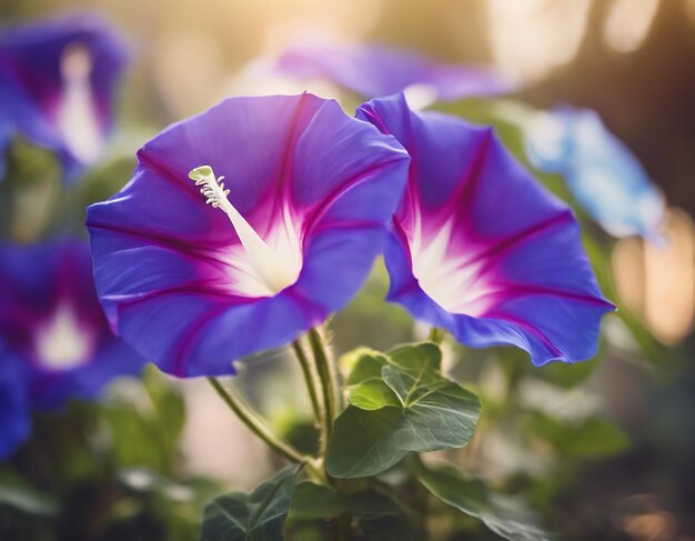 写真 朝の栄光の花