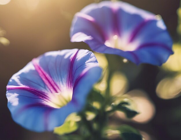 写真 朝の栄光の花