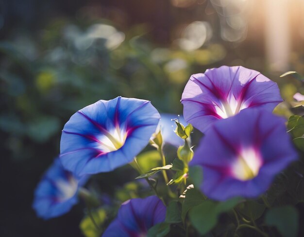 写真 朝の栄光の花