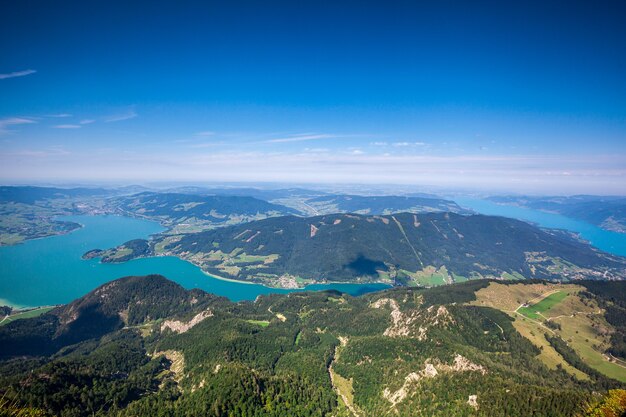 A oppervlakken panorama bergen in Oostenrijk in Alpen