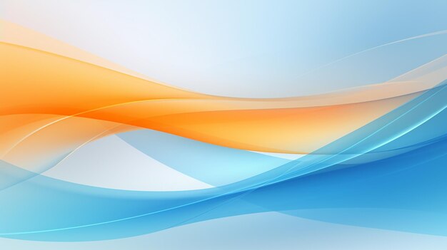 写真 オレンジと青の幾何学的な抽象的な背景