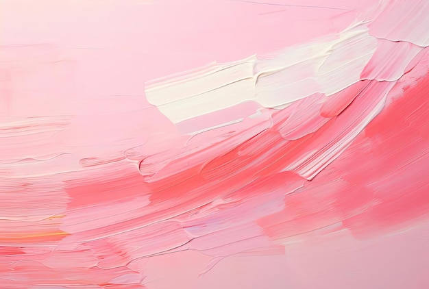사진 빨간색 오버레이 클로즈업으로 분홍색 페인트 브러쉬의 그림