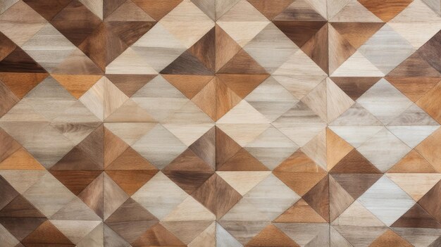 写真 繰り返される平行四角形のデザインのハードウッドの床の背景のパターンのあるカーペットの写真