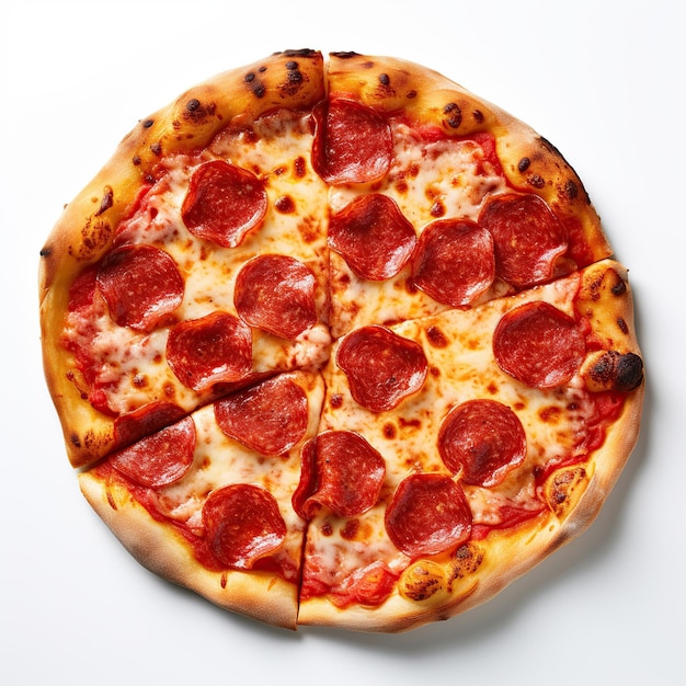 a_photo_of_a_pepperoni_pizza_with_a_white_ba_c
