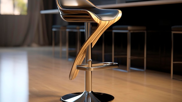Фото Фото изящного и современного дизайна барного стула
