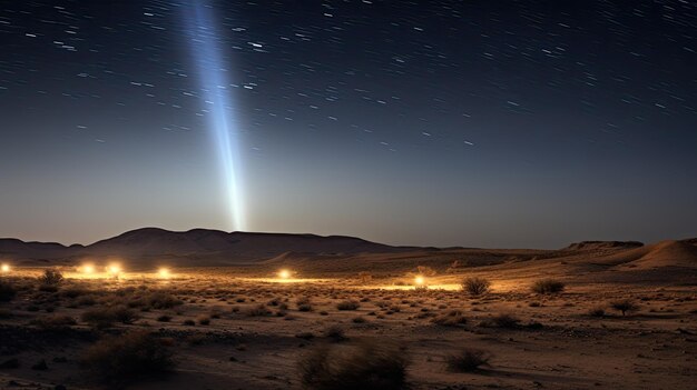 Фото Фотография зодиакального света в ночном небе пустынная местность небесное явление