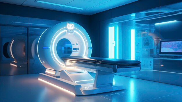 사진 방사선과 의 mri 기계 의 사진