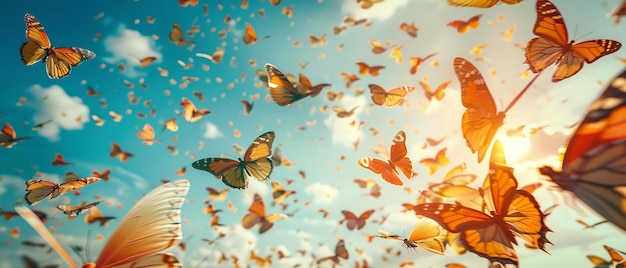 Фото Картина бабочек, которые говорят гибискус