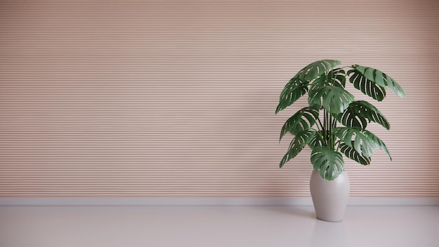 写真 植物のあるピンクの背景