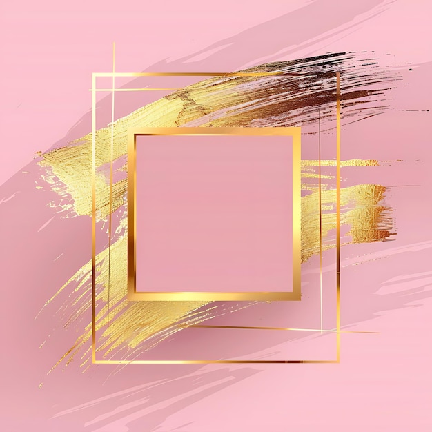 写真 ピンクの背景と黄色の正方形とピンクのバックグラウンド