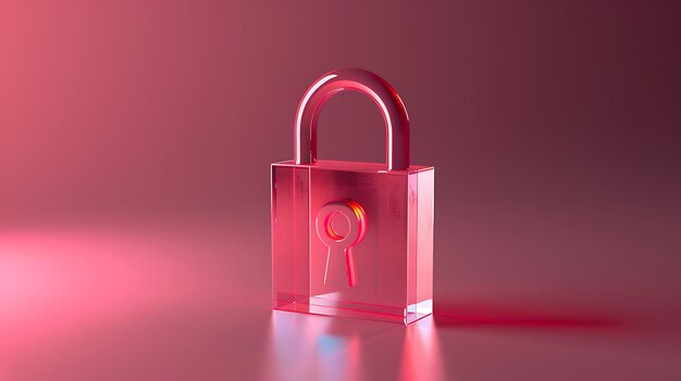 Фото a pink padlock with a lock on it