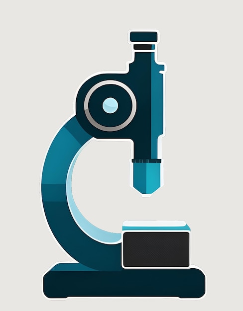 사진 현미경에 'e'라는 글자가 새겨진 포스터