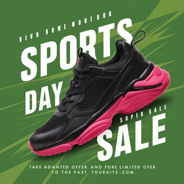 사진 스포츠 판매 를 특징 으로 하는 스포츠 날 의 포스터