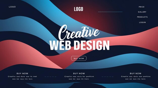 写真 ウェブサイトデザインのポスター