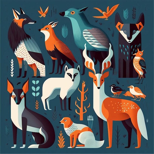 사진 여우 시리즈 에서 나온 동물 들 의 포스터