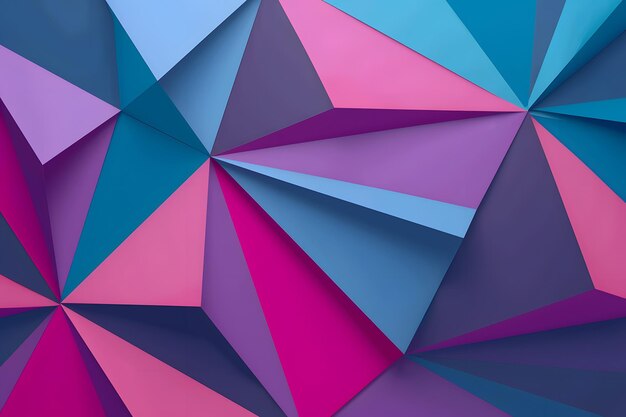 사진 보라색과 분홍색의 종이에 보라색 삼각형이 있습니다.