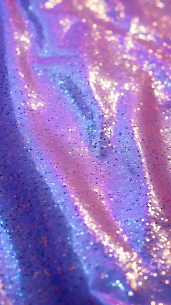 Фото Ткань в фиолетовую и фиолетовую полоску с блестками и фиолетовым и фиолетовым фоном.