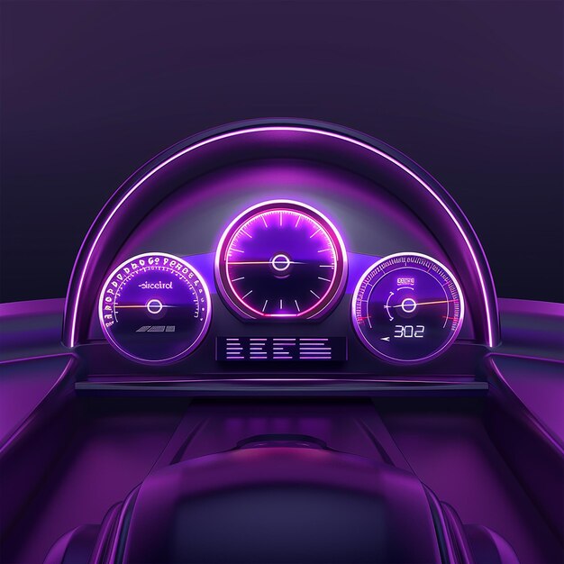 Фото Фиолетовое рулевое колесо со словом 