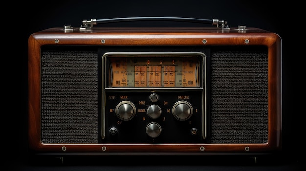 写真 画面上に12という数字が表示されたラジオ。