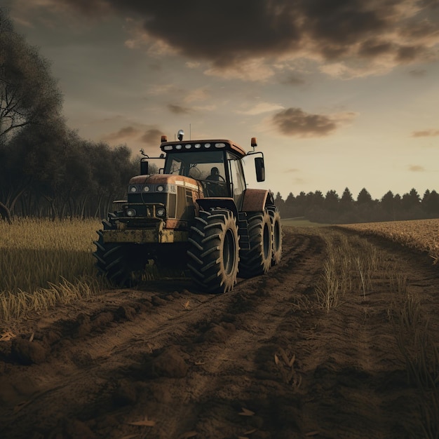 a_realistic_image_of_a_tractor_d