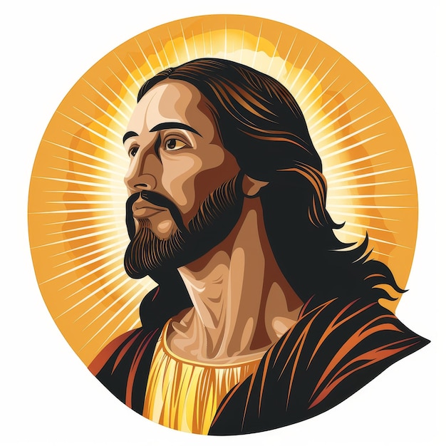 Фото Религиозная иллюстрация иисуса христа