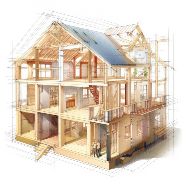 写真 住宅の建設現場