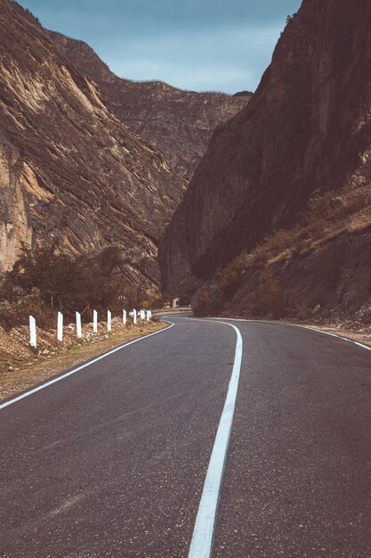 写真 白線のある道