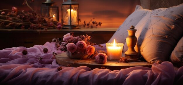 写真 ロマンチックな夜はベッドが適切に準備されていない場合に壊れる可能性があります