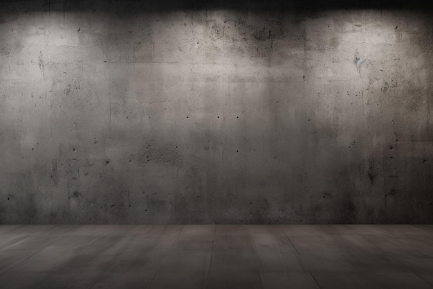 Фото Грубая темная бетонная стена в маленьком минималистичном доме с пустым местом для текста